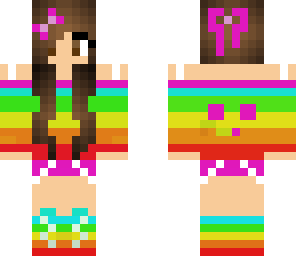 rainbow slime girl