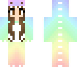 rainbow dinosaur girl