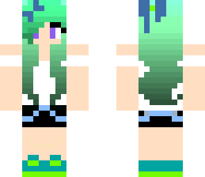 green girl bow