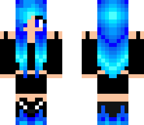 blue flame girl