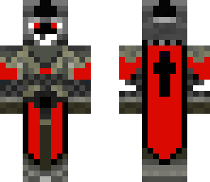 happy black and red knight