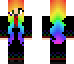 rainbow hair tux