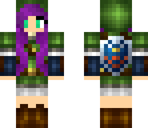 eye colour changed purple haired link girl 3