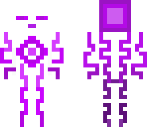 neon purple enderman
