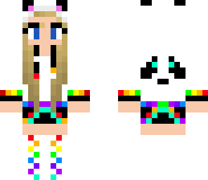rainbow panda girl
