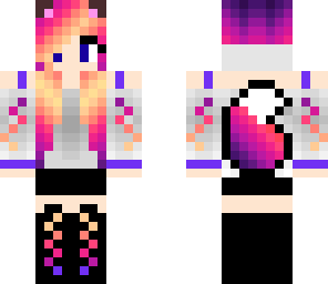 rainbow fox girl design