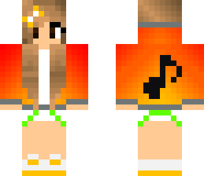 orange and yellow music note girl
