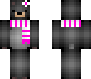bear girl with a scarf