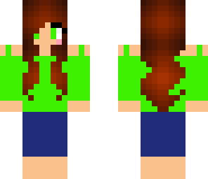 green kitty girl