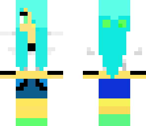 cute blue girl