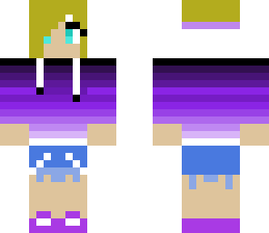 purple hoodie girl