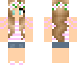 pink blonde summer girl