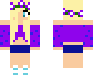 cosmic girl with flower hat