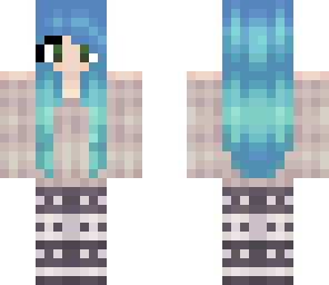 blue hair girl