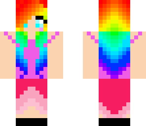 rainbow hair girl