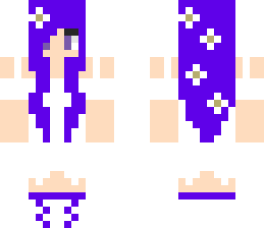purple and white girl