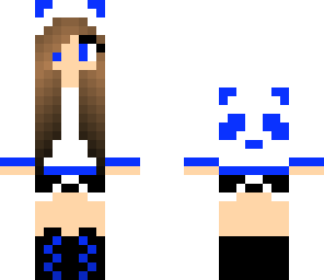 blue panda girl