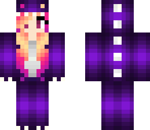 cute purple dino girl