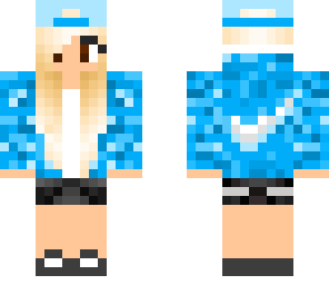 edited blue nike girl
