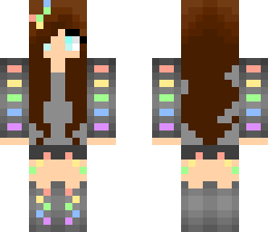 brunette rainbow