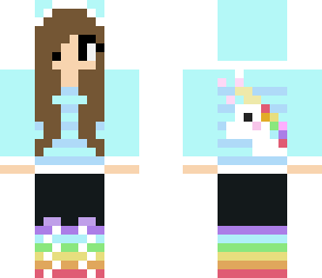 blue unicorn girl
