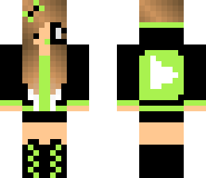 green youtuber girl