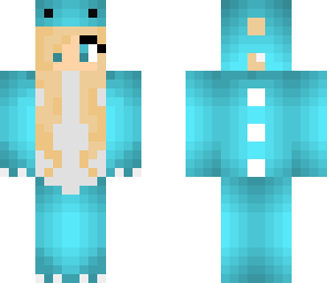 blue dino girl