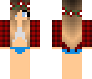 blue underwear chick