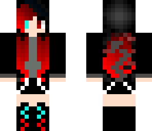 cute black and red girl edit