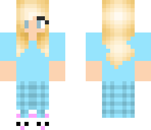 blue pajama girl