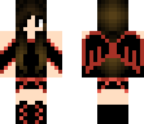 red dark angle girl skin