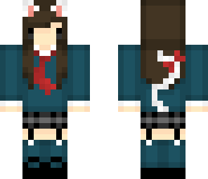 schoolgirl neko chibi