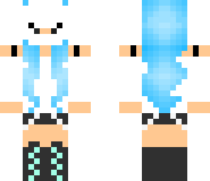 cryaotic blue haired girl