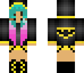 rainbow hair batman girl