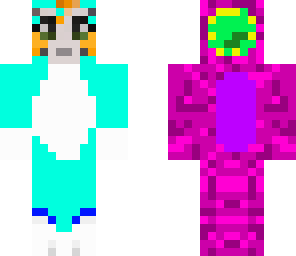 blue stampy and pink squid