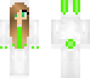 green bunny girl