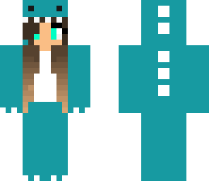 dark teal dino girl