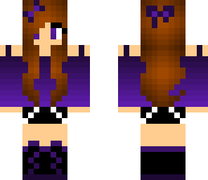 purple cute girl