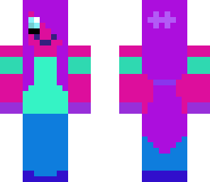 purple alien girl