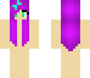 girl skin base with purple hair