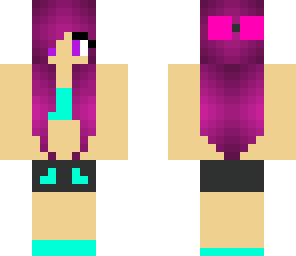 purple hair girl