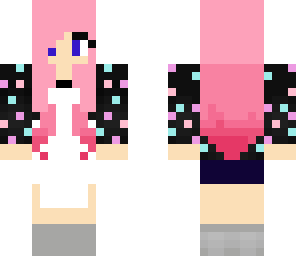 baker girl with pink hair