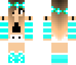 fixed light blue flower girl