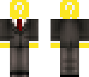 lucky block mob in a suit