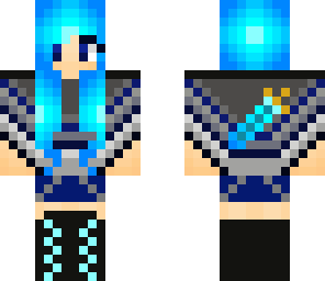 blue warrior girl