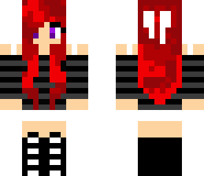 stripe bow girl