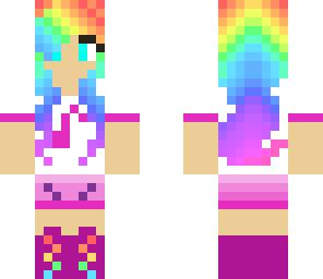 rainbow music girl