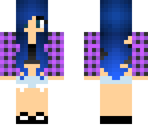 purple highschool girl