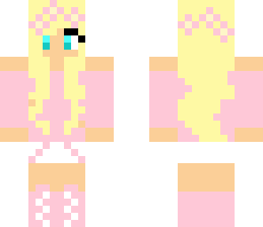 blond pink girl