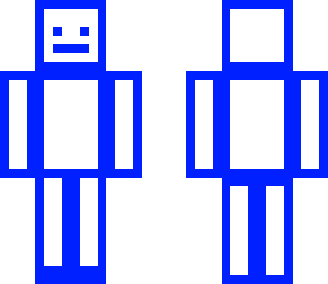 blue stickman
